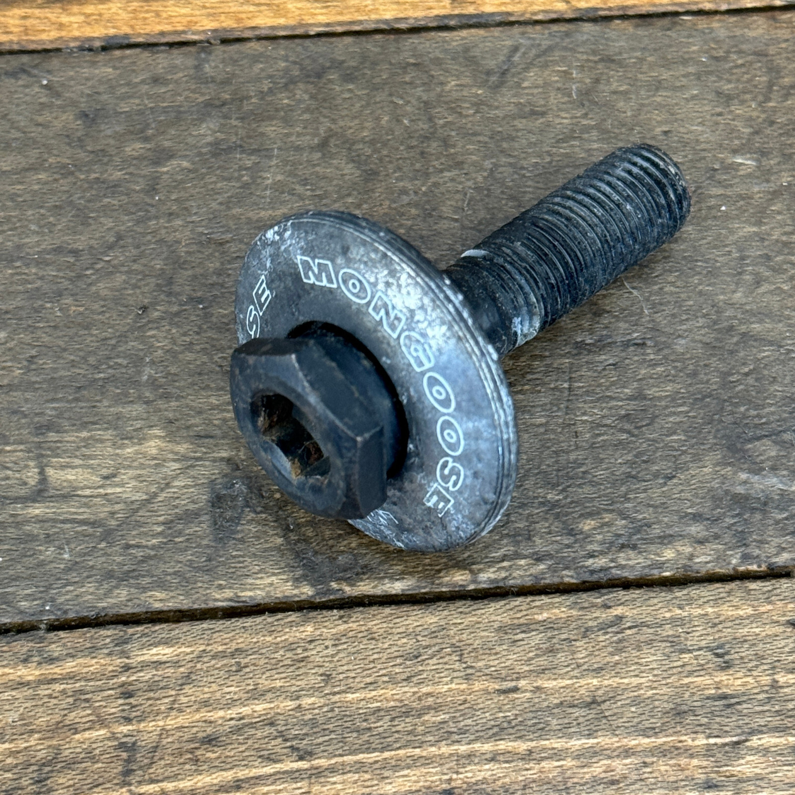 Mongoose Top Cap Bolt 1 1/8 Threadless Headset Fork Old BMX Potts Cable Guide