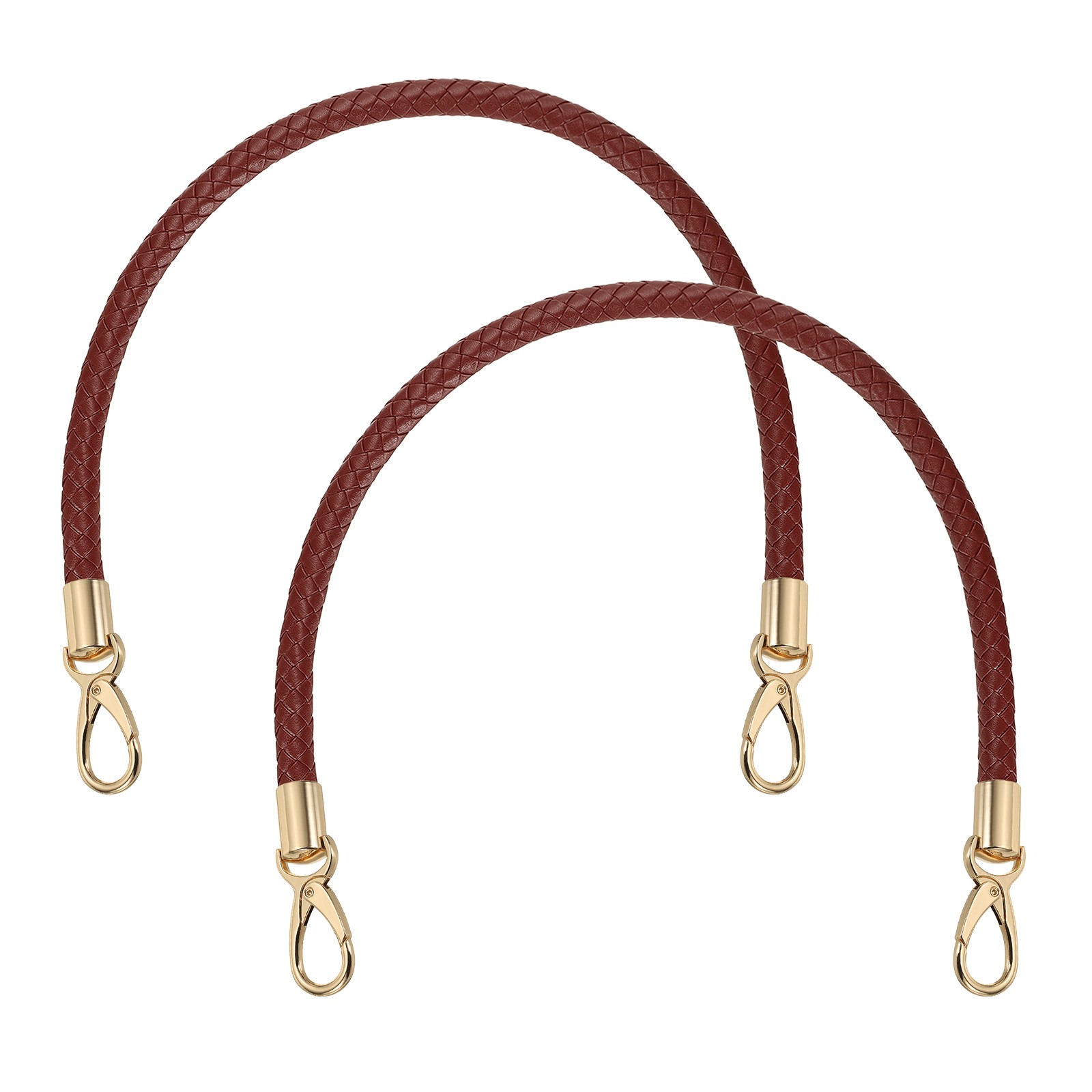 2 Pcs Braided Purse Strap, 21.6 Inch for Handbag Tote Making  (Burgundy)