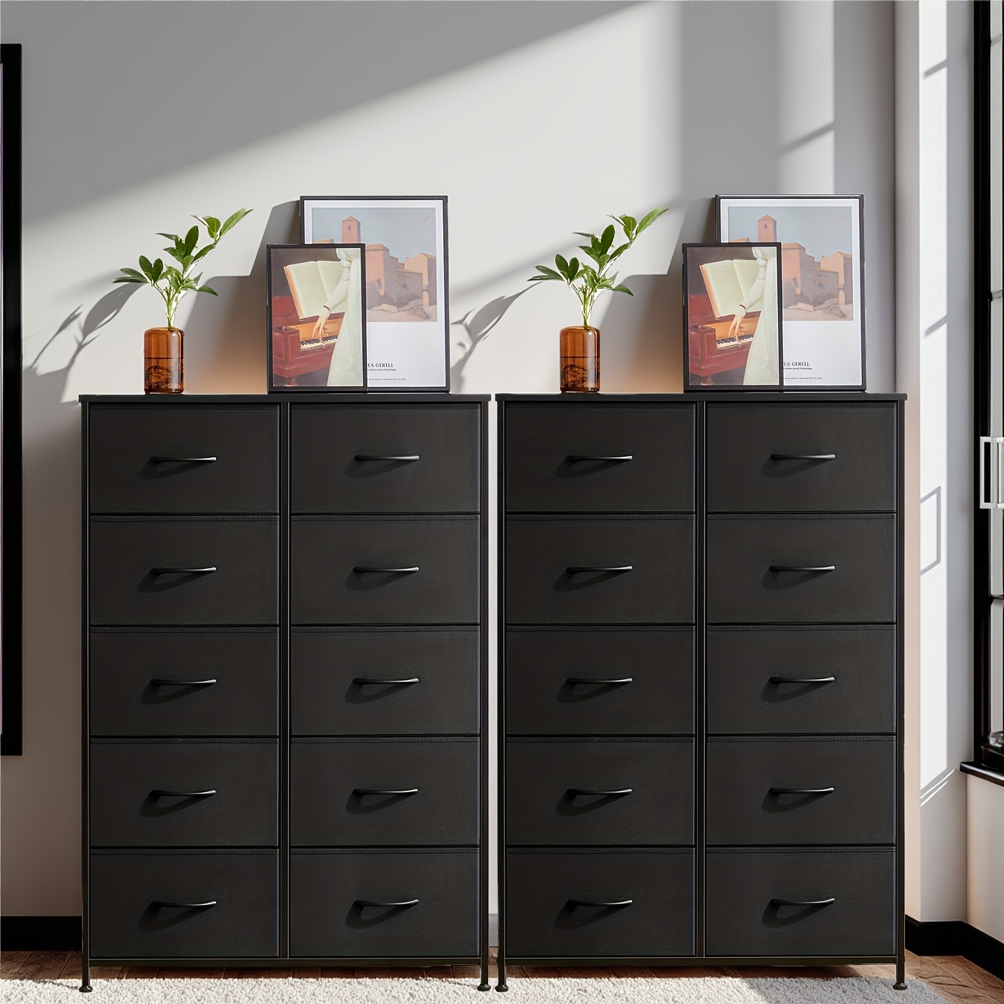 2PCS Office 10-Drawer File Cabinet