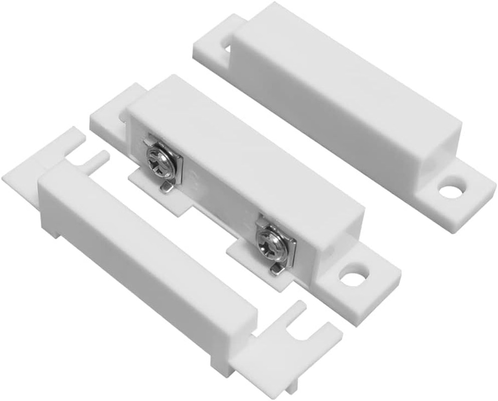5 Pack Surface Mounted NC Magnetic Door Contacts Switch Sensor for Alarm