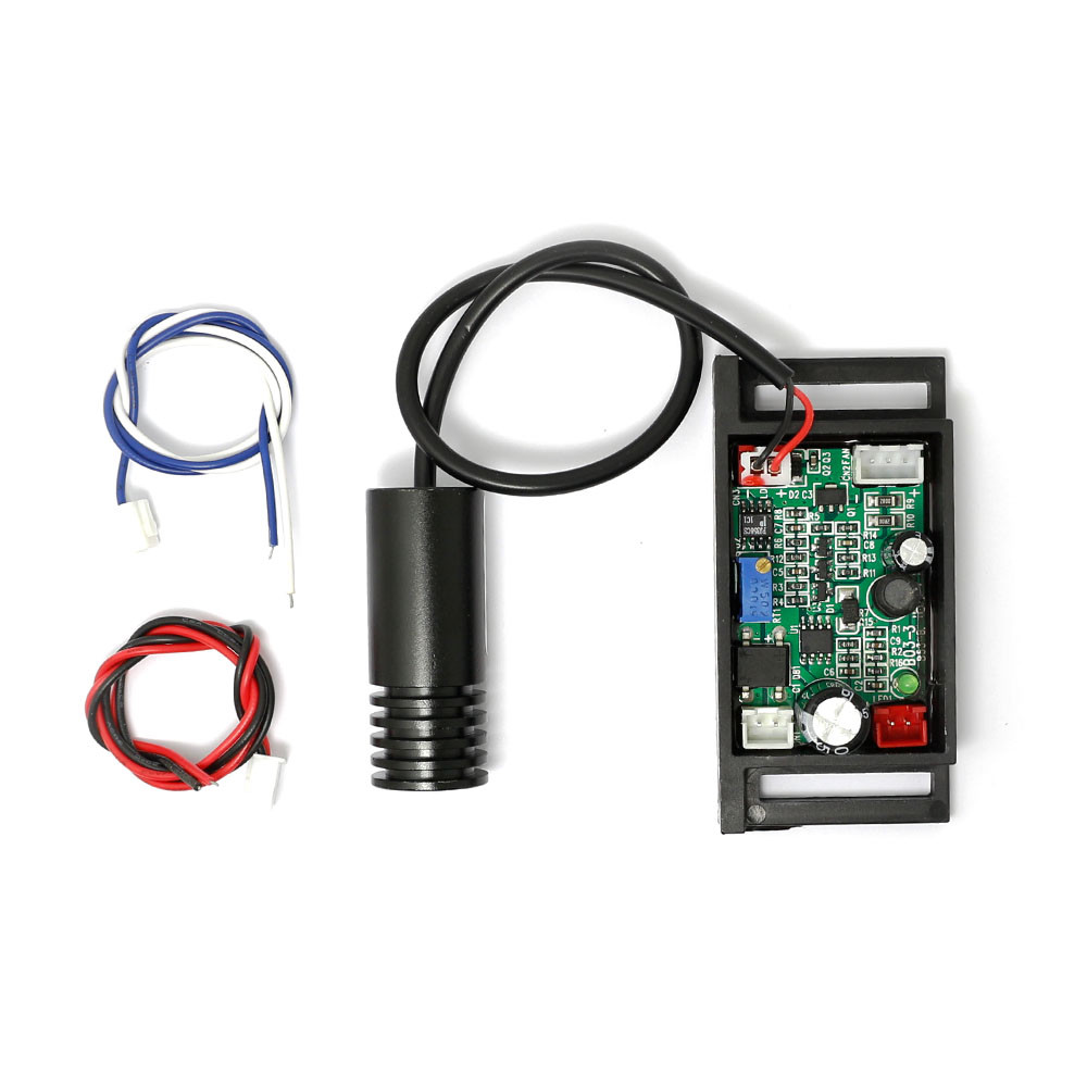 650nm Red Laser Dot Diode Module 100mW 12V with Driver Out 18x45mm Focusable