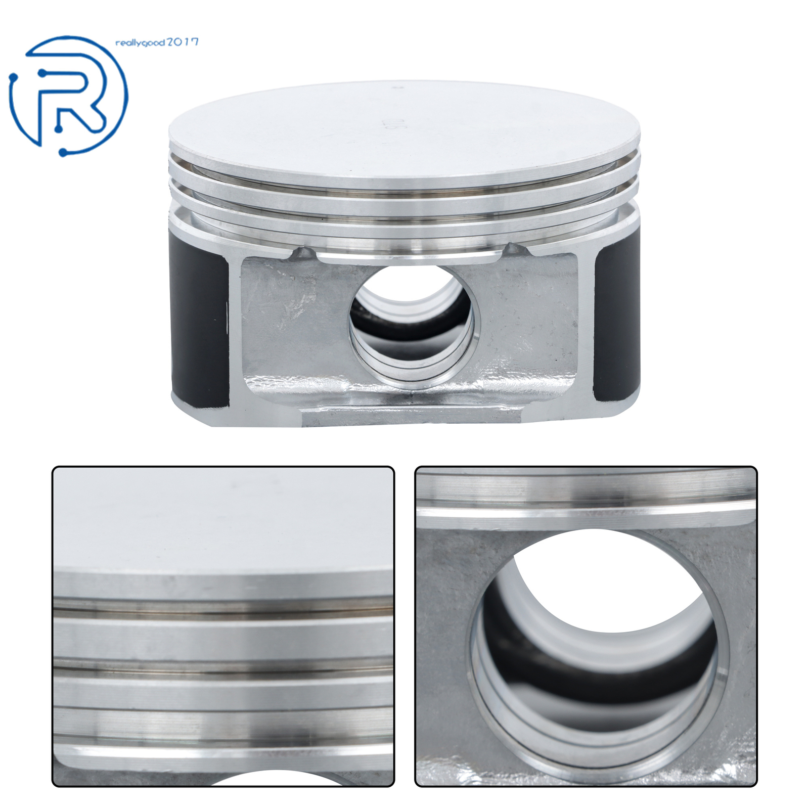 For Dodge Jeep Mitsubishi Ram 02-10 3.7L SOHC Set of Piston & Rings with Pin Kit