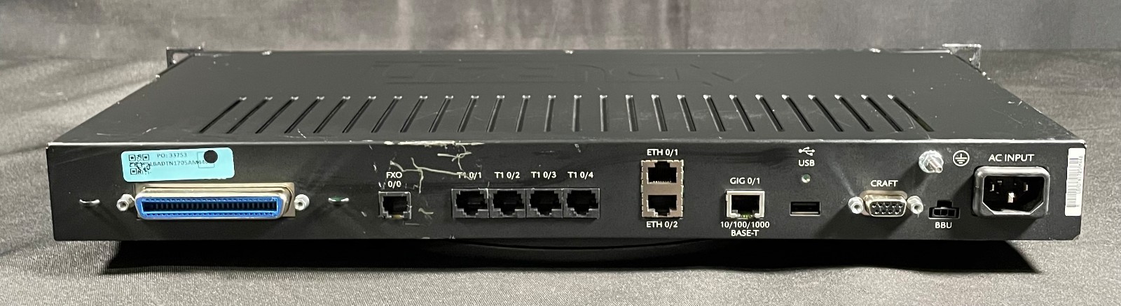 Adtran Total Access 908E 4243908F5 3rd Gen VoIP Gateway Router