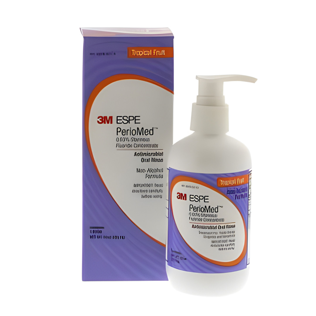 3M PerioMed Oral Rinse Mouthwash Non-Alcohol Formula, 10 oz Tropical Fruit