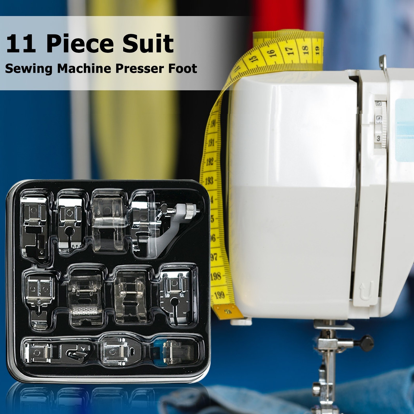 11pcs/set Model 505 Multifunctional Electric Sewing Machine Presser Feet Sewing