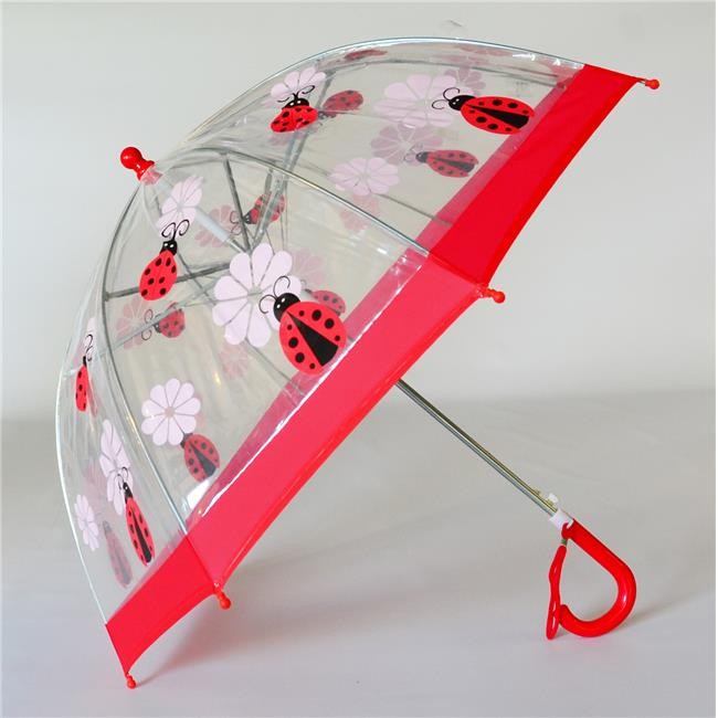 Foxfire FOX-622-44 Childrens Clear Lady Bug Umbrella - Size 1