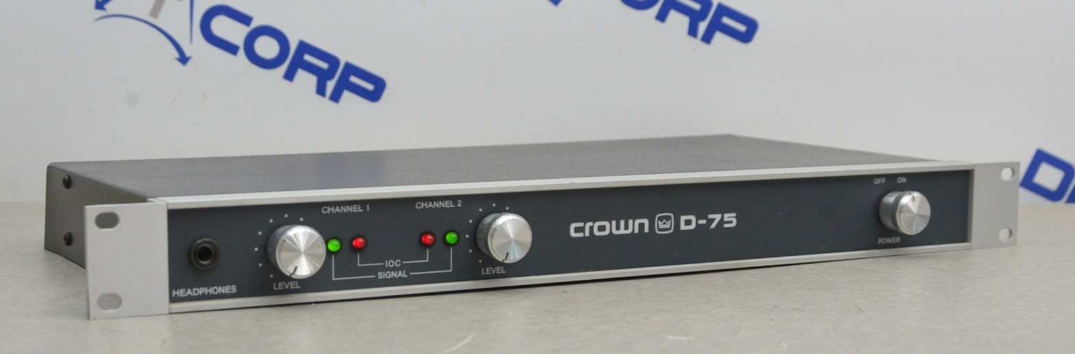 Crown D-75 2-Channel Stereo Power Amplifier