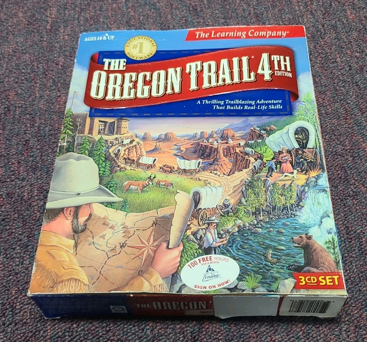 The Oregon Trail 4th Edition 3 CD Set The Learning Company PC Big Box