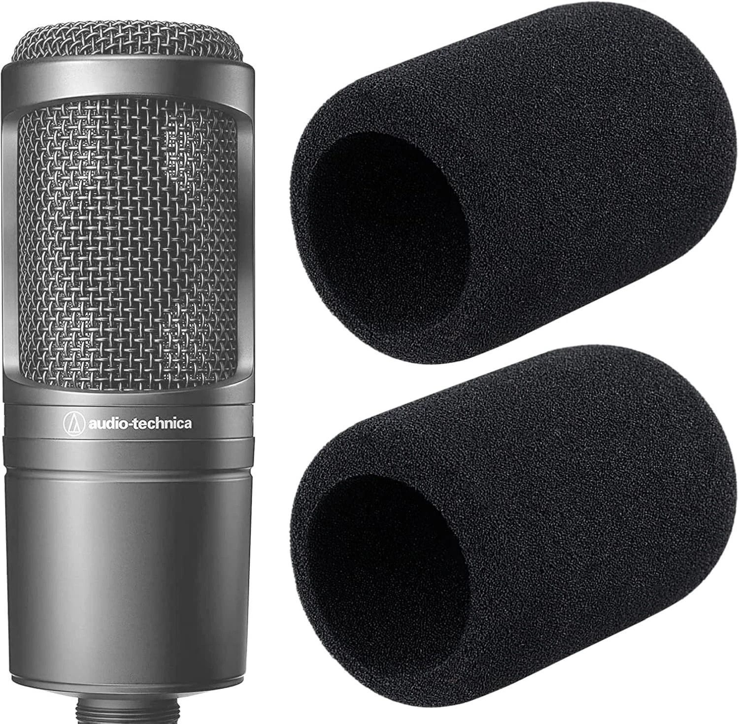 Audio-Technica AT2020 Pop Filter - 2 Windscreens for AT2020 & AT-2035 Microphone