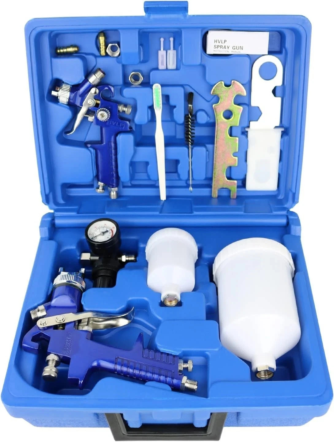 Profesional HVLP Pistola De Pintura De Aire Para Pintar Casas Autos Acero Nuevo