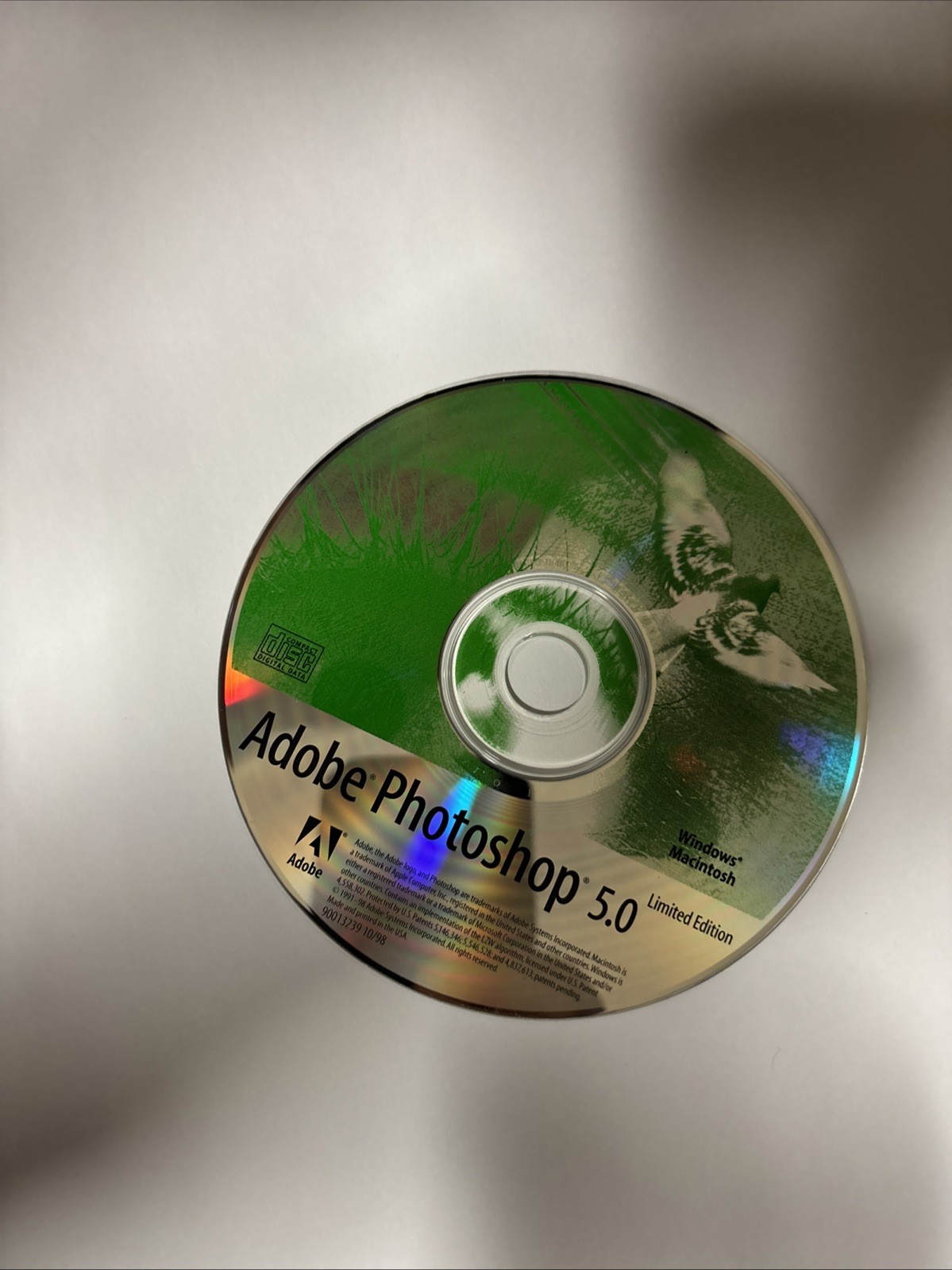 Adobe Photoshop 5.0 LE Limited Edition CD For PC & Mac NO Serial Number