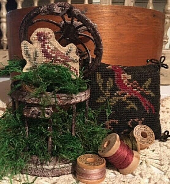 Victorian Bird~Black Branch Needlework
