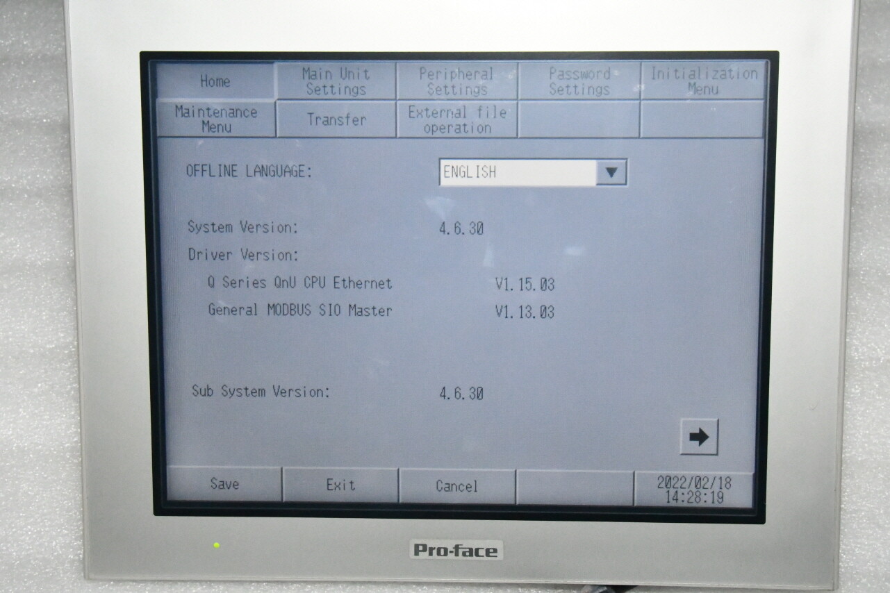 PRO-FACE PFXGP4501TAA TOUCH SCREEN GRAPHIC PANEL