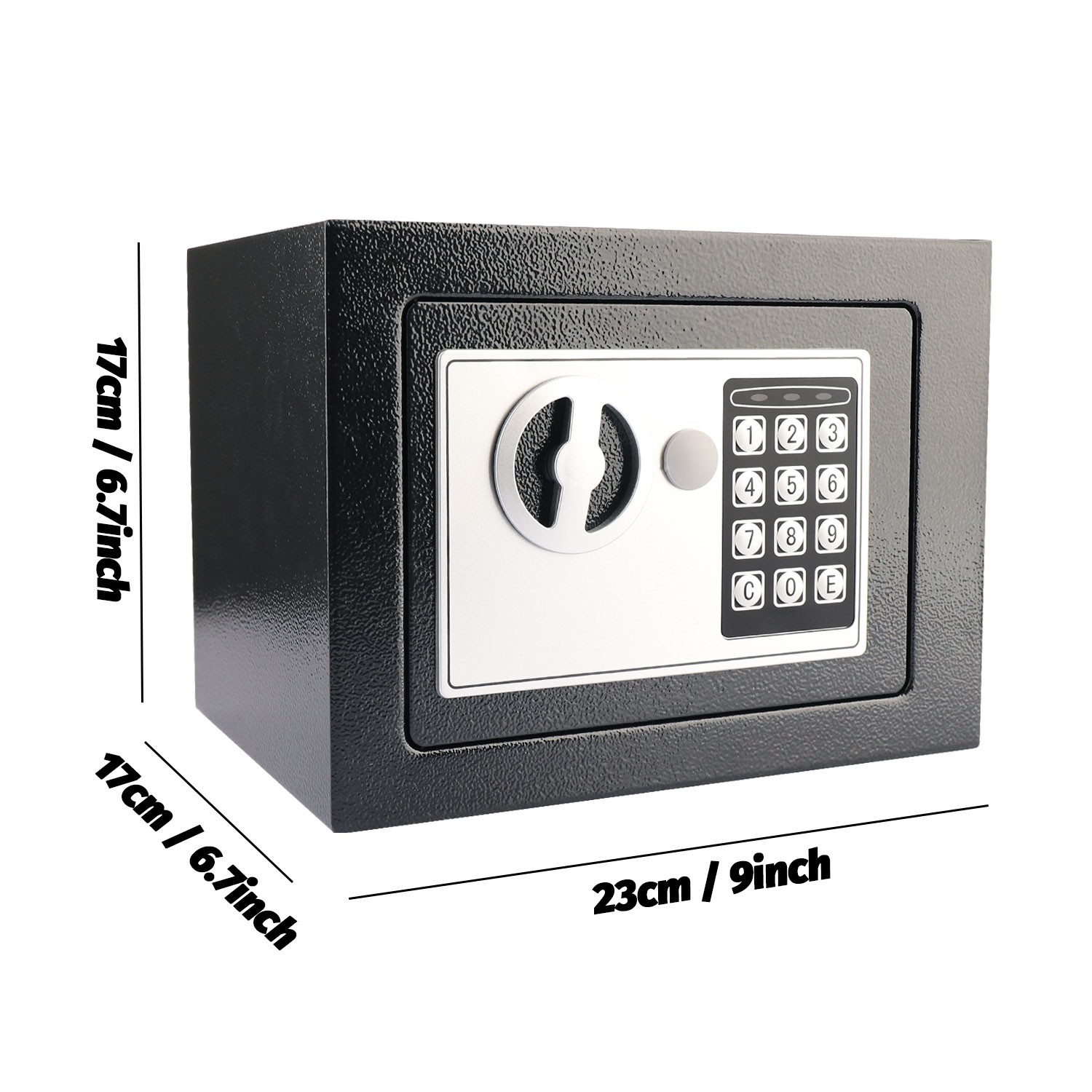 New Small Black Digital Electronic Safe Box Keypad Lock Home Office Hotel Gun