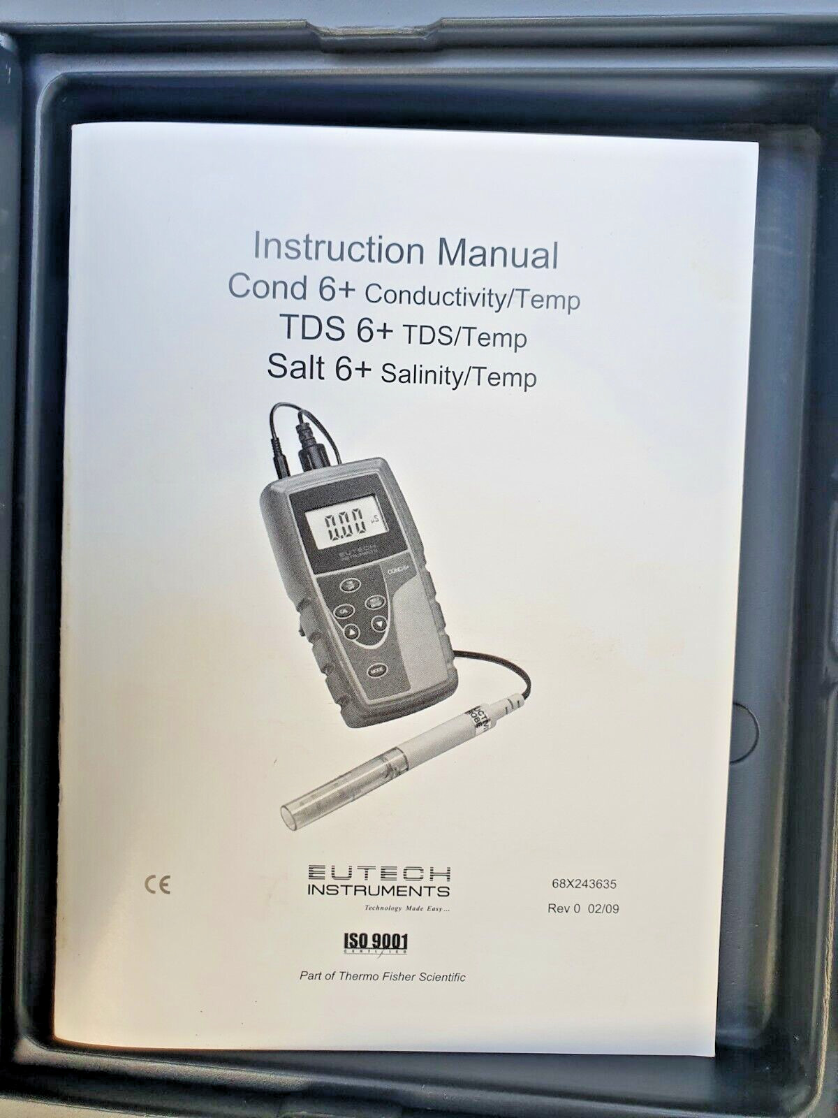 EUTECH INSTRUMENTS COND 6+ Conductivity / Temperature Meter, Water Quality