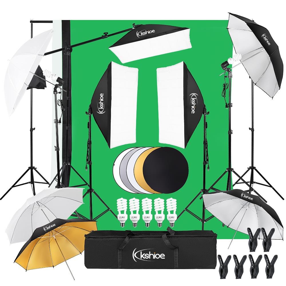 Umbrellas Video 33" 3 Color Photo Studio Photography Lighting Softbox Stand kit