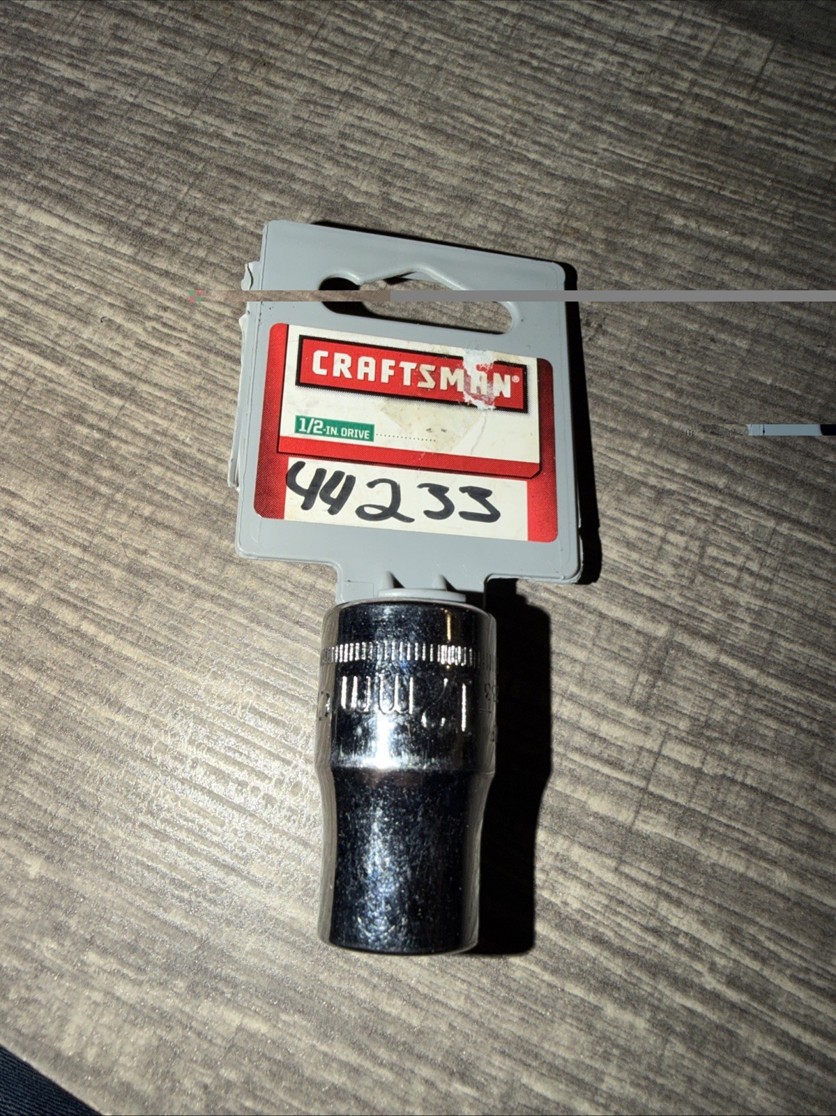 $13 Socket Sears Craftsman 12mm 12 Pt IMPORT  1/2 Drive Metric 44233 S-AF