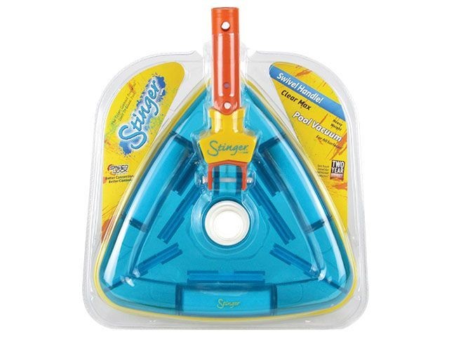 Swimming Pool Vacuum Head Clear View Transparent Weighted Triangle w/ Connection