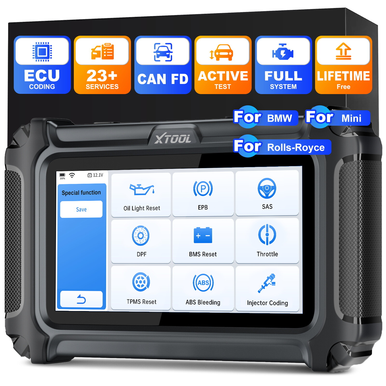 NEWEST XTOOL IP500 Bidirectional Scanner Auto Full Diagnostic Tool for BMW/Mini
