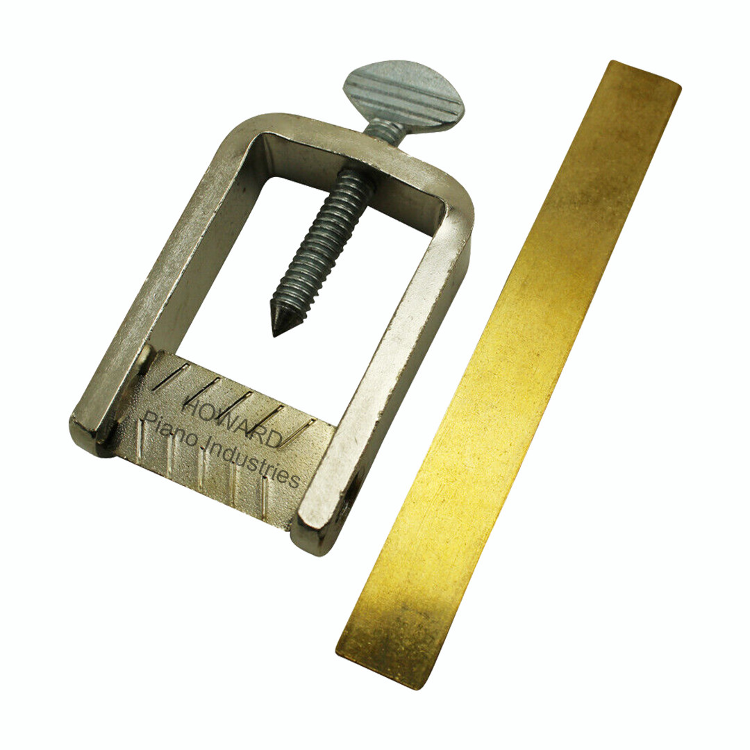 Piano Ivory Key Clamp Frame Nickel Plated W/ Tail Plate Solid Brass- Repair Tool