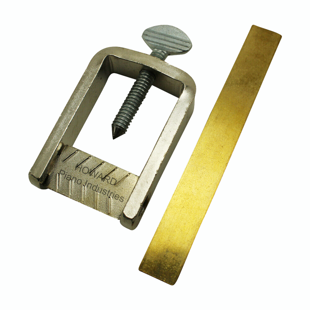 Piano Ivory Key Clamp Frame Nickel Plated W/ Tail Plate Solid Brass- Repair Tool