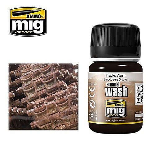 AM Tracks Wash Enamel 35ml Bottle - Hobby and Model Enamel Paint - #1002