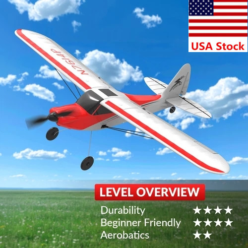 US Volantex 2.4G 4CH Sport Cub RC Airplane 6 Axis Gyro Stunt RTF Aerobatic Gifts
