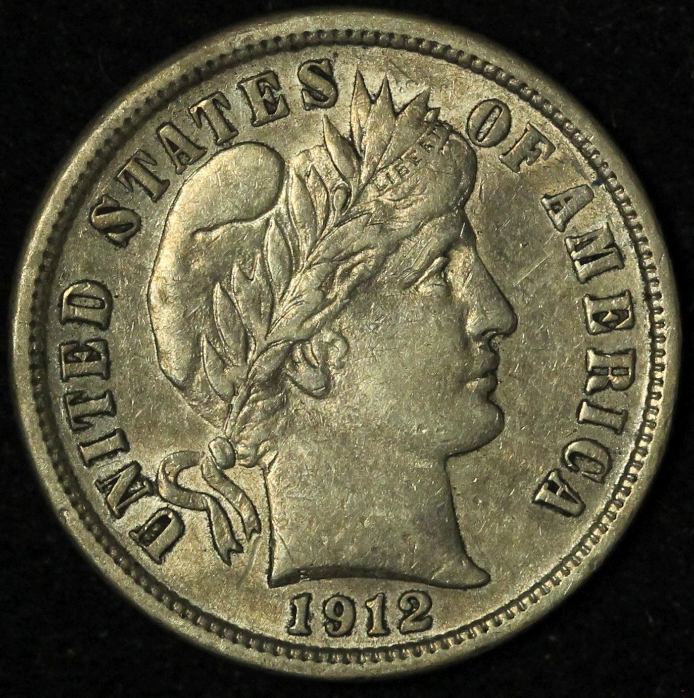 1912-D 10C Barber Silver Dime - Free Shipping USA