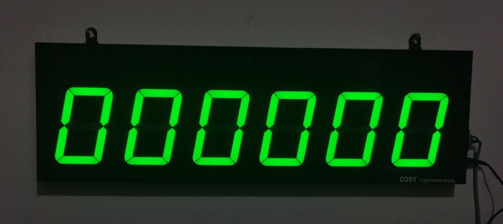 6 DIGIT LED NUMBER DISPLAY WITH RS232 INPUT ( 4" High LED Digits )