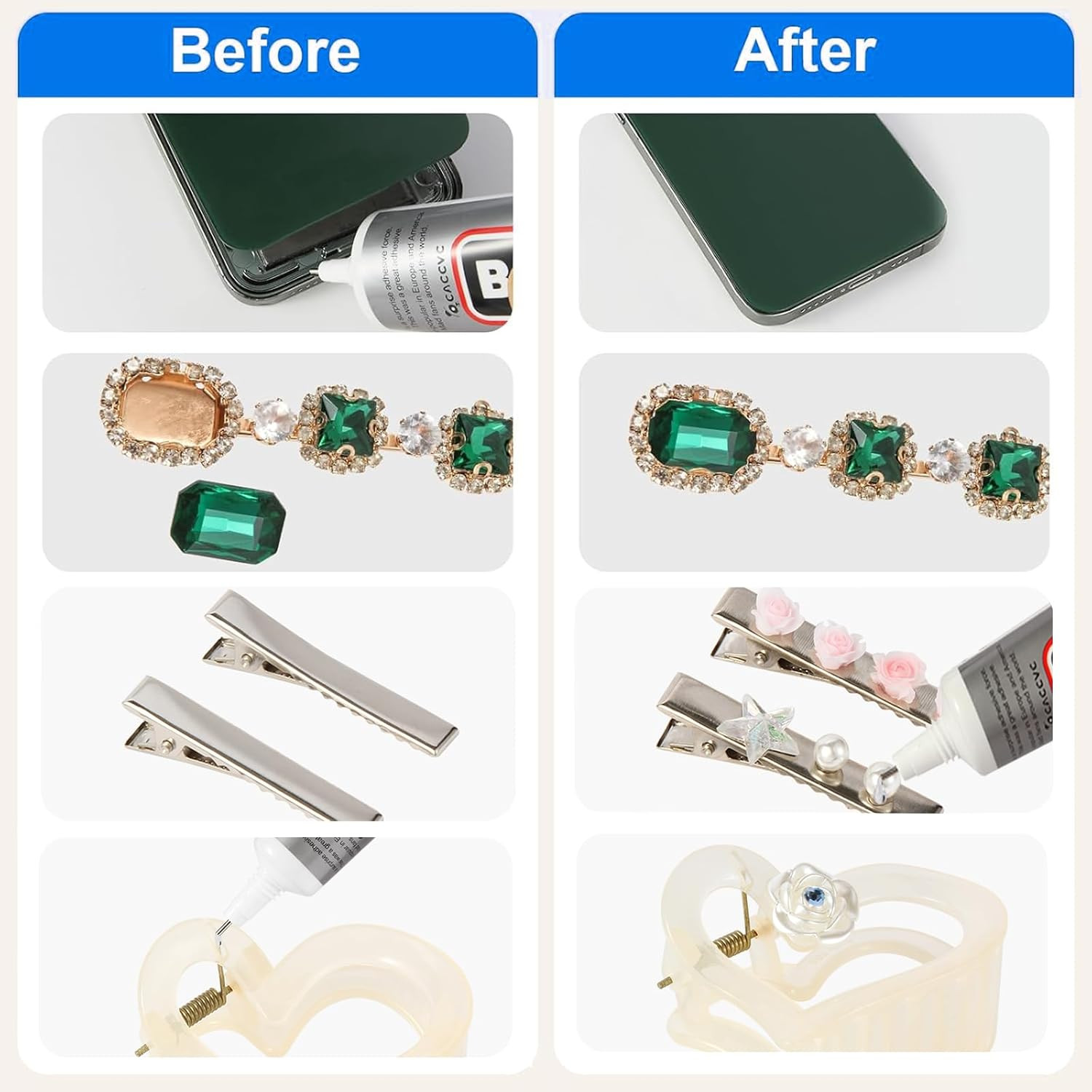 B7000 Glue Clear with Precision Tip Nozzle Diameter 0.6 MM, B-7000 Glue Clear...