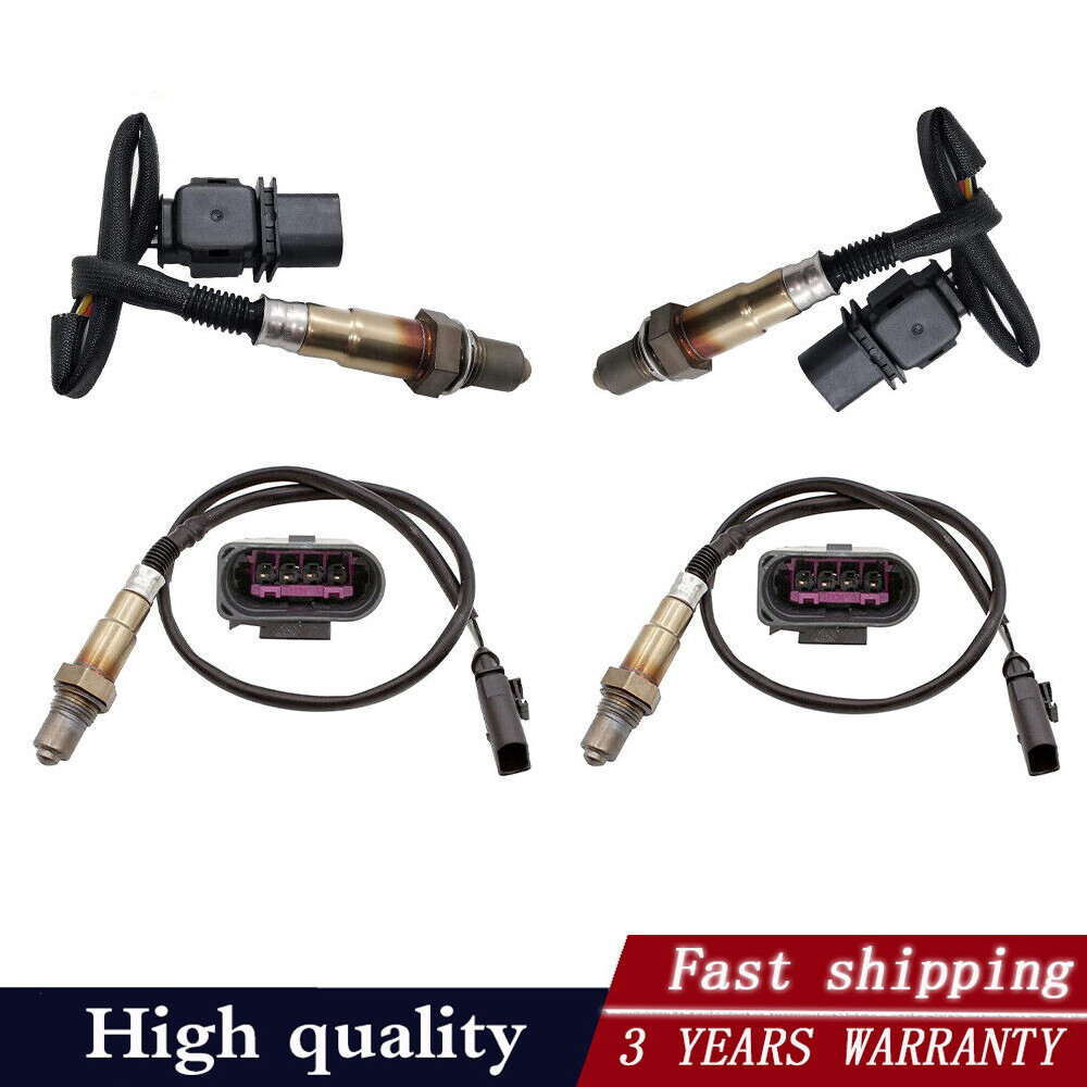 4pcs Upstream+Downstream Oxygen O2 Sensor For Porsche Cayenne 3.6L V6 2008-2010
