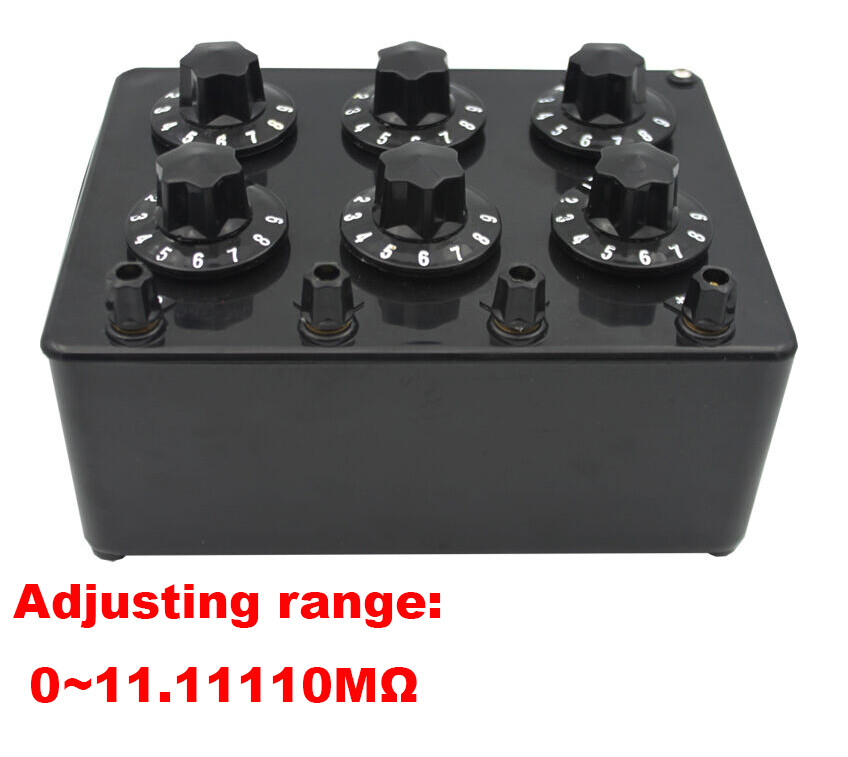 Precision Variable Decade Resistor DC Resistance Box 0~11.11110MΩ