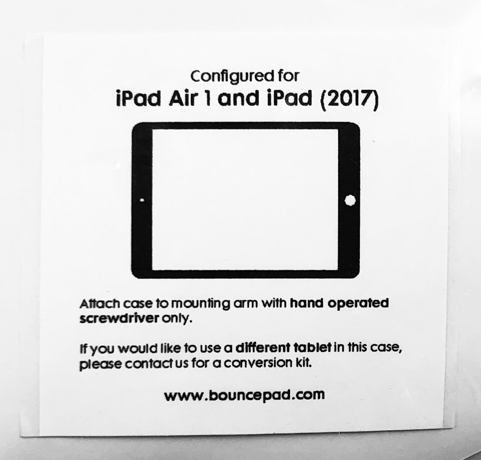 Bouncepad Black Adjustable Floor Stand for iPad & Tablet Display