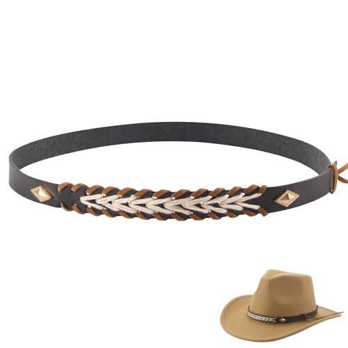 Cowboy Hat Bands for Women Men, Cowgirl Hat Bands for Western Hats Style E