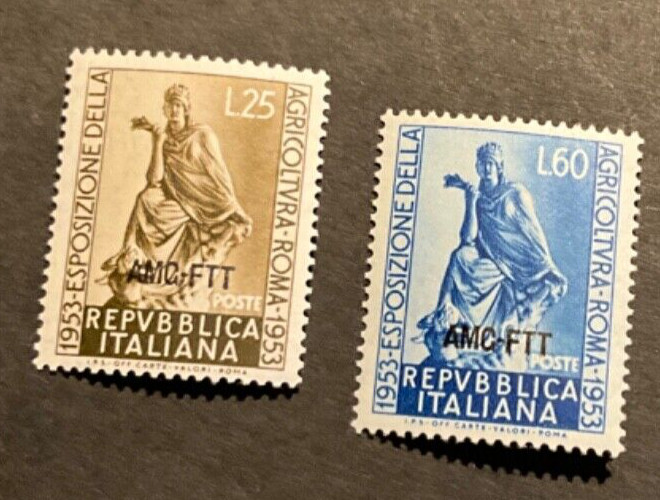 Trieste Scott #182-3 never hinged