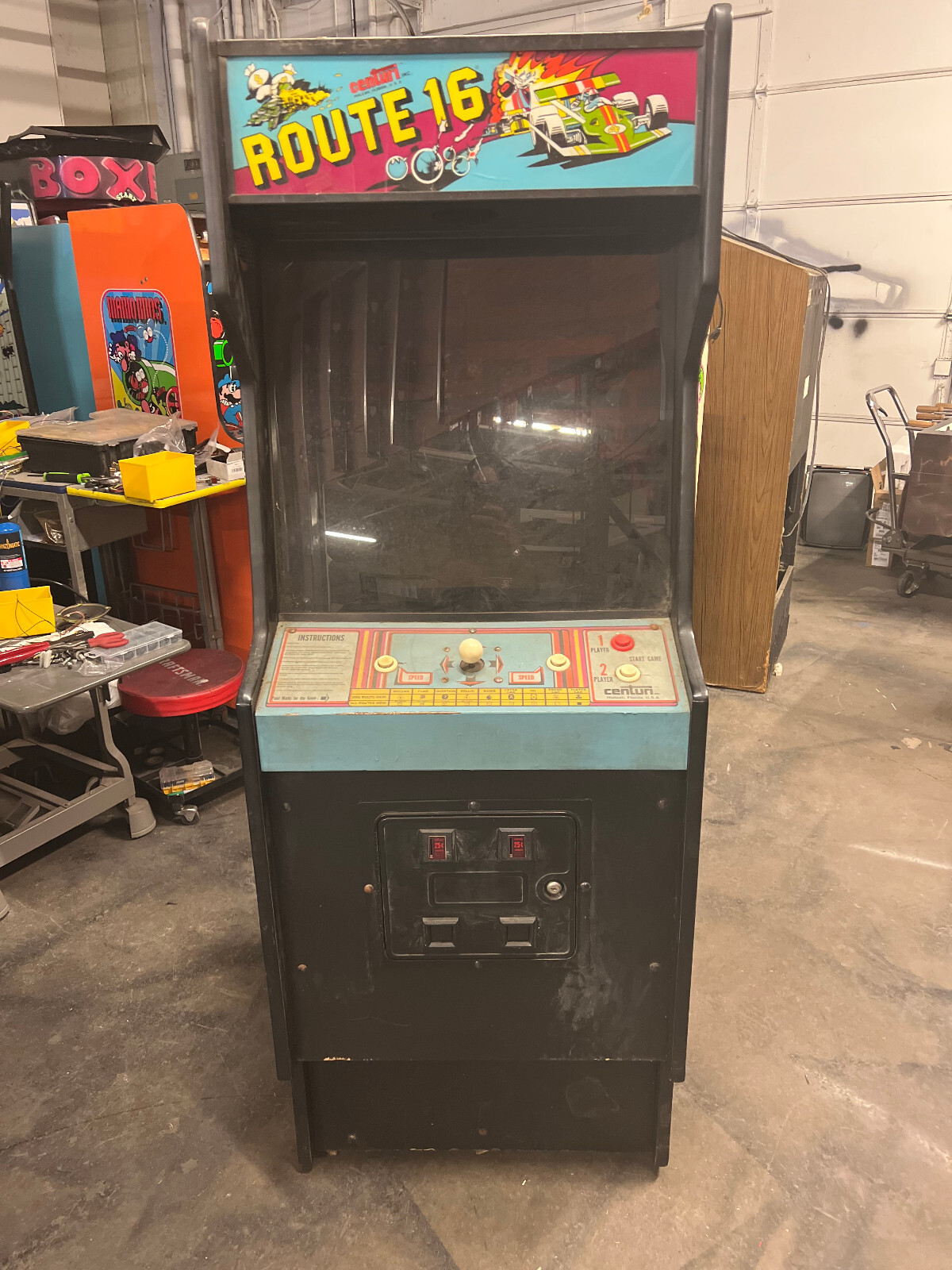 ROUTE 16 ARCADE MACHINE by CENTURI 1981 (Excellent Condition)*RARE*