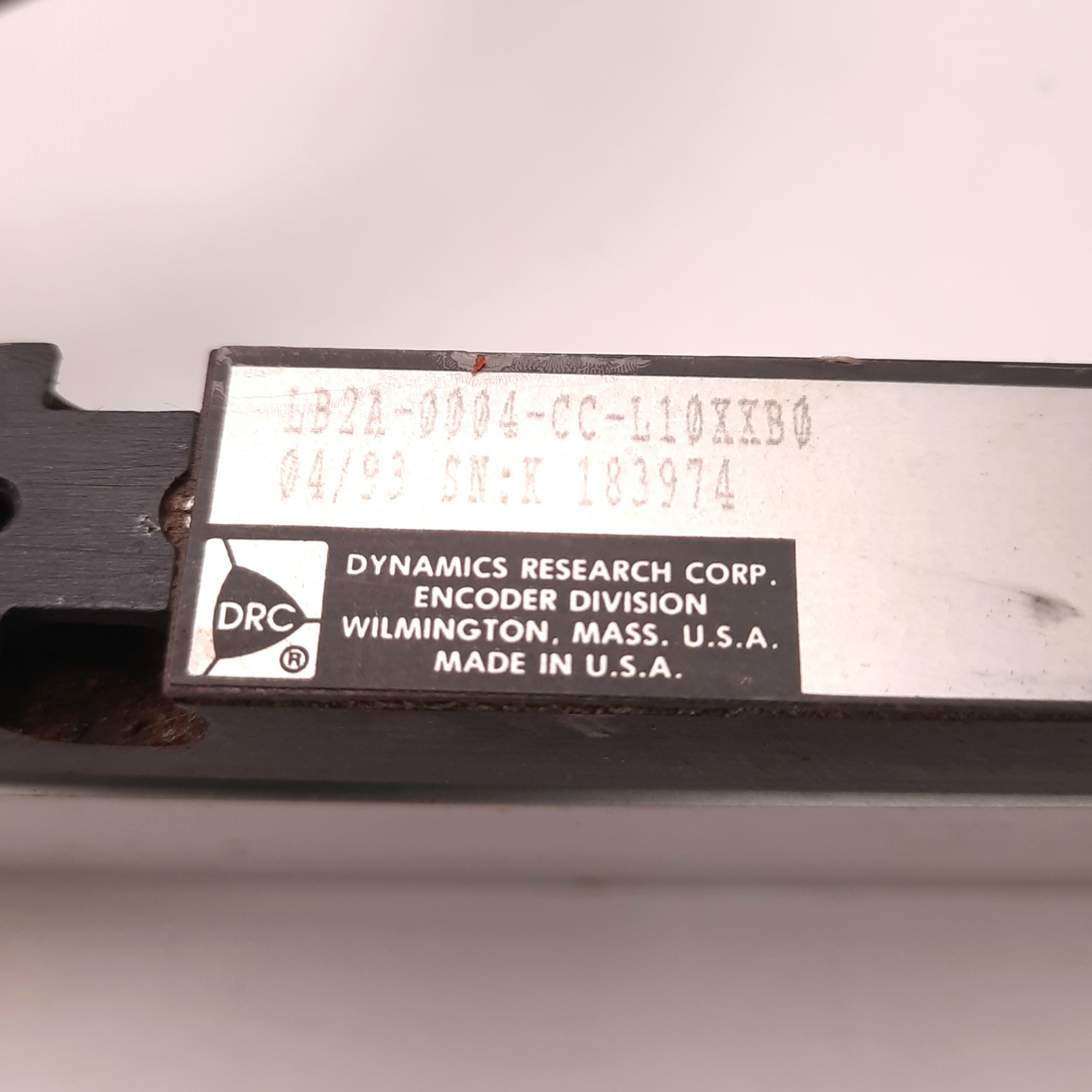 Dynamic Research Corp LB2A-0004-CC-L10XXB0 Linear Guided Encoder, 4" Travel