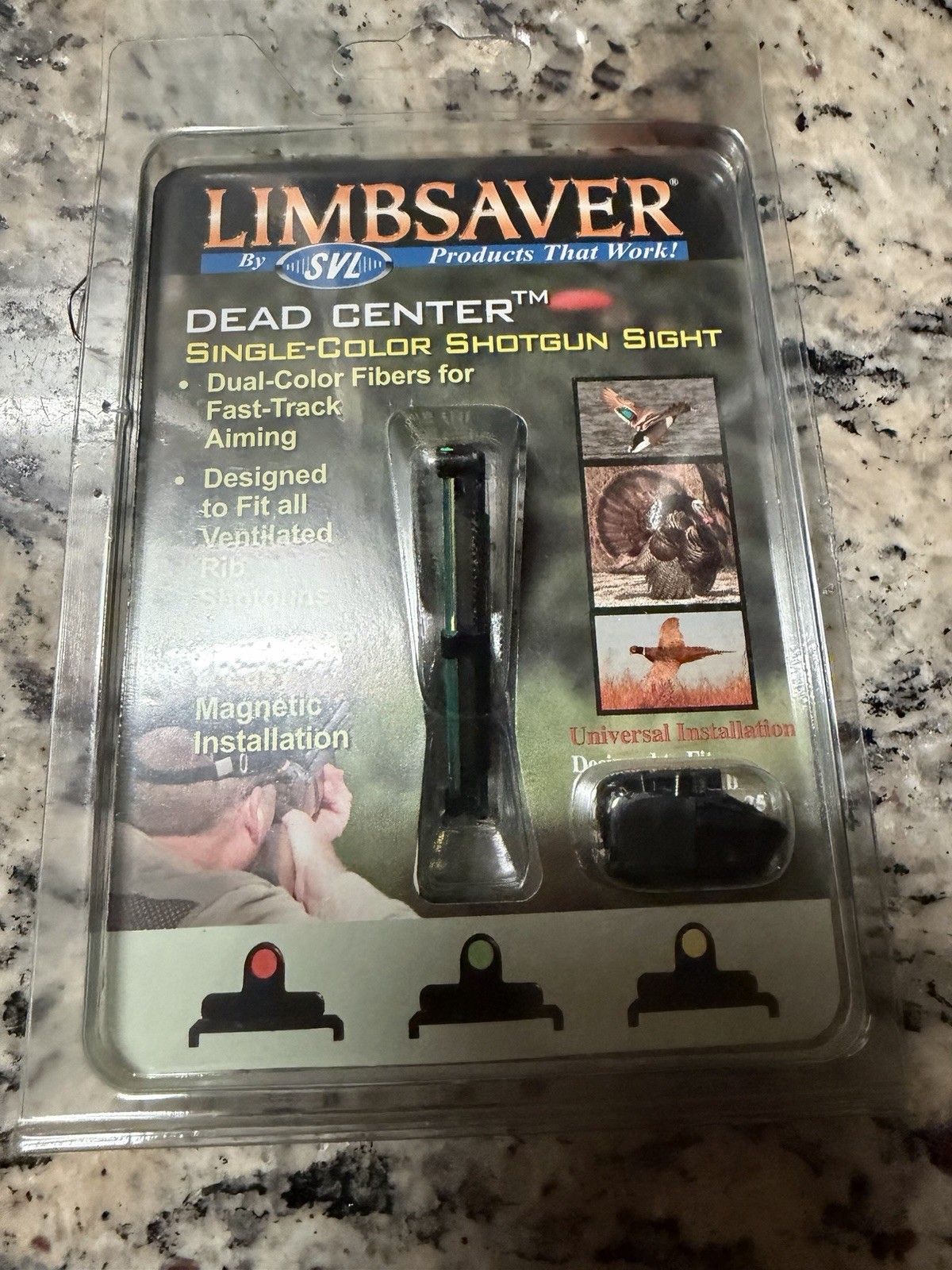 Limbsaver Dead Center Single-Color Shotgun/Rifle Sight (Green Fiber) #12208