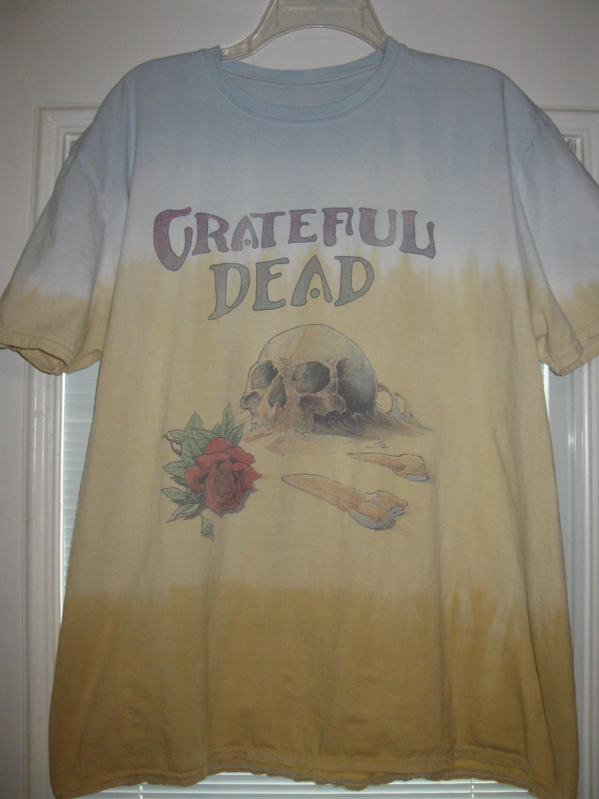 Grateful Dead x Junk Food Clothing tee shirt XL tye-dye Skull & Rose