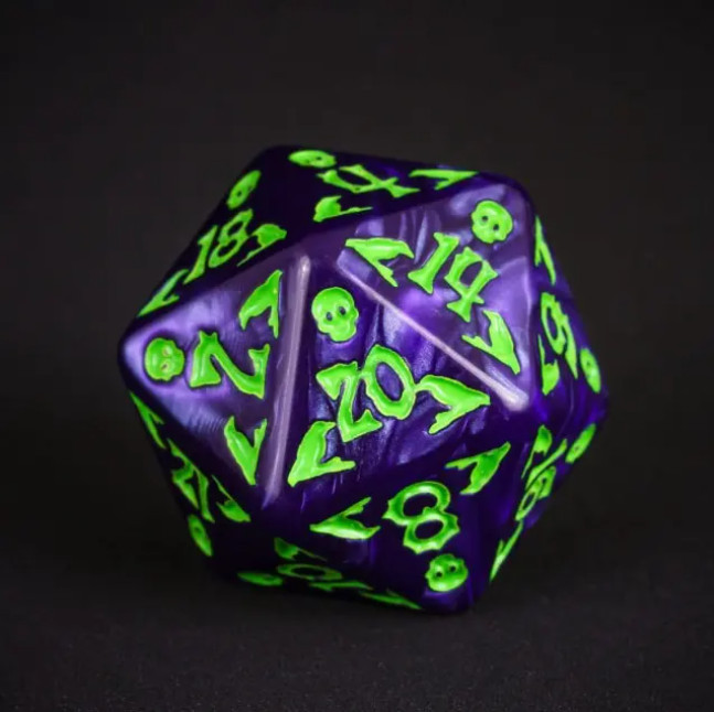🩻⚡Frankenbones Set Poly RPG DnD Dungeons Dragons AD&D Pathfinder d20