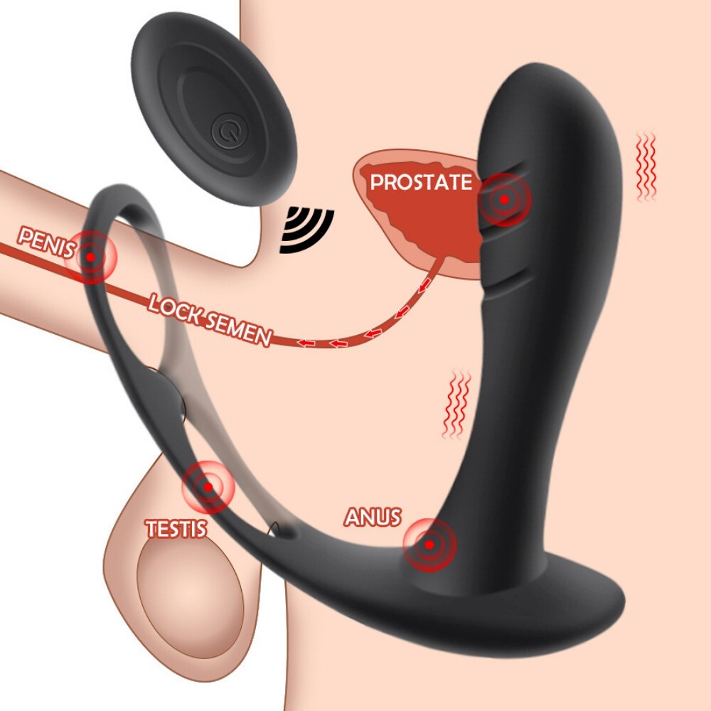 Vibrador Anal Masajeador De Próstata Masculino Juguetes Sexuales Para Hombres