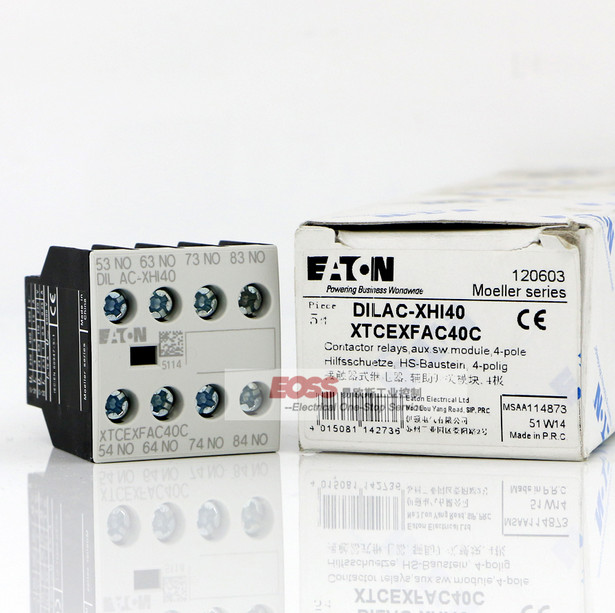 1PCS New Eaton Moeller DILAC-XHI40 DILACXHI40 Auxiliary Contact ,4NO Brand