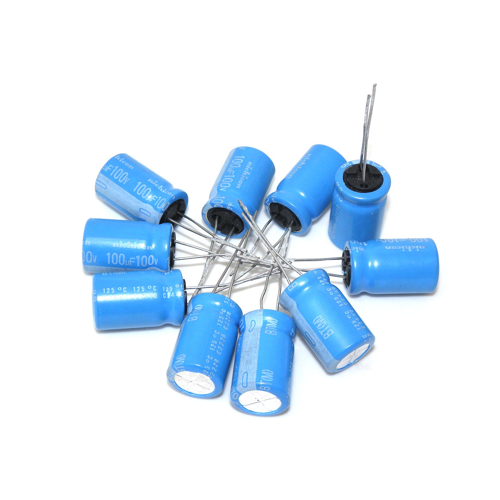 10x 100V100UF Nichicon Electrolytic Capacitor 100uf 100v 13X20 mm