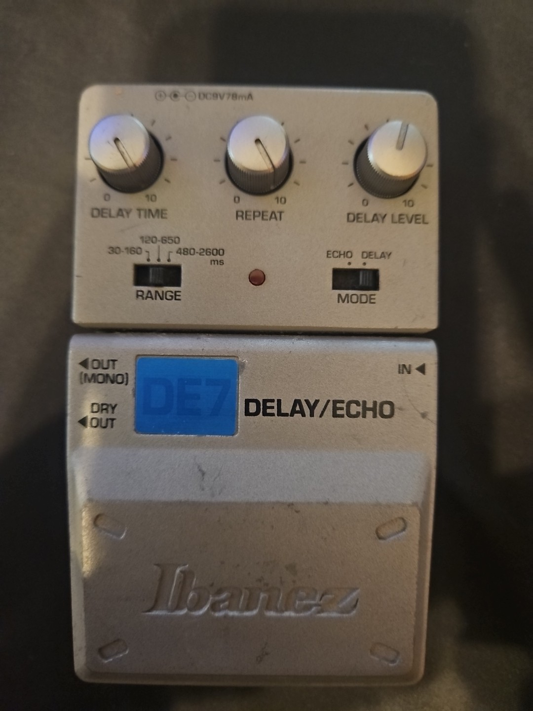 Ibanez DE7 Delay and Echo Guitar Effect Pedal