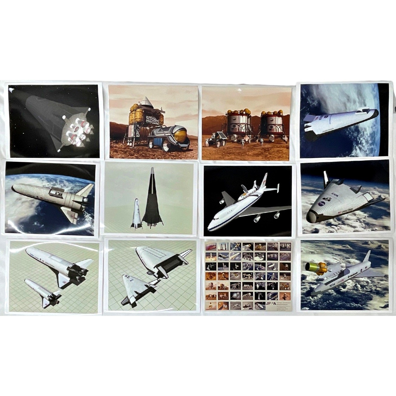 Vintage Lot of NASA Space Mars Shuttle Color Photos Concept Art Kodak 8x10 RARE