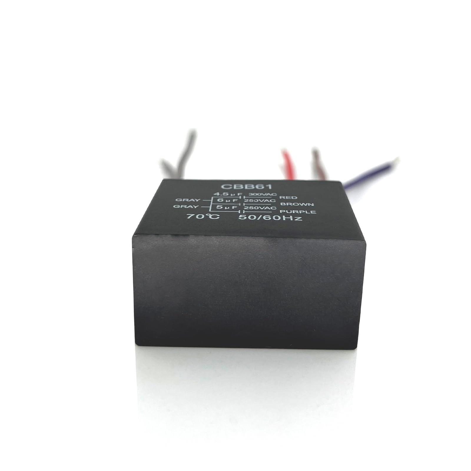 Ceiling Fan Pull Chain Switch 3 Speed 4 Wire, Ceiling Fan Capacitor CBB61 4.5...