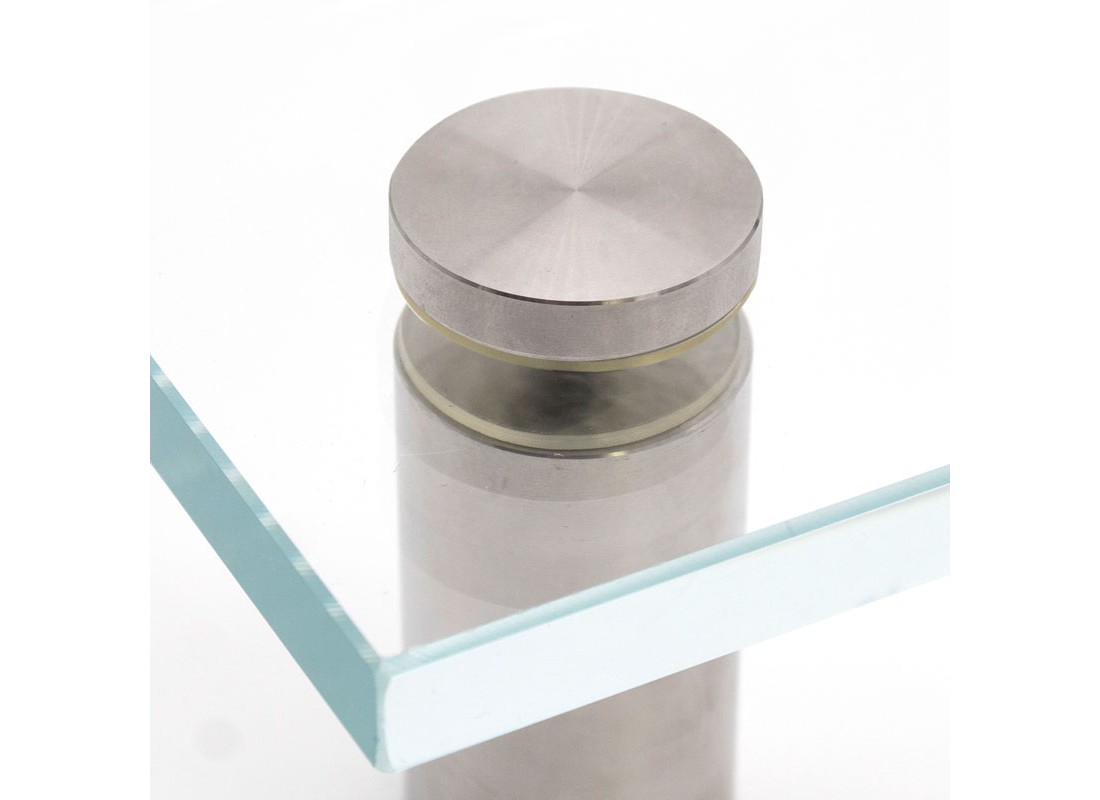 FHC S2X12BS 2" Diameter x 1/2" Tall Standoff Base - Brushed Stainless
