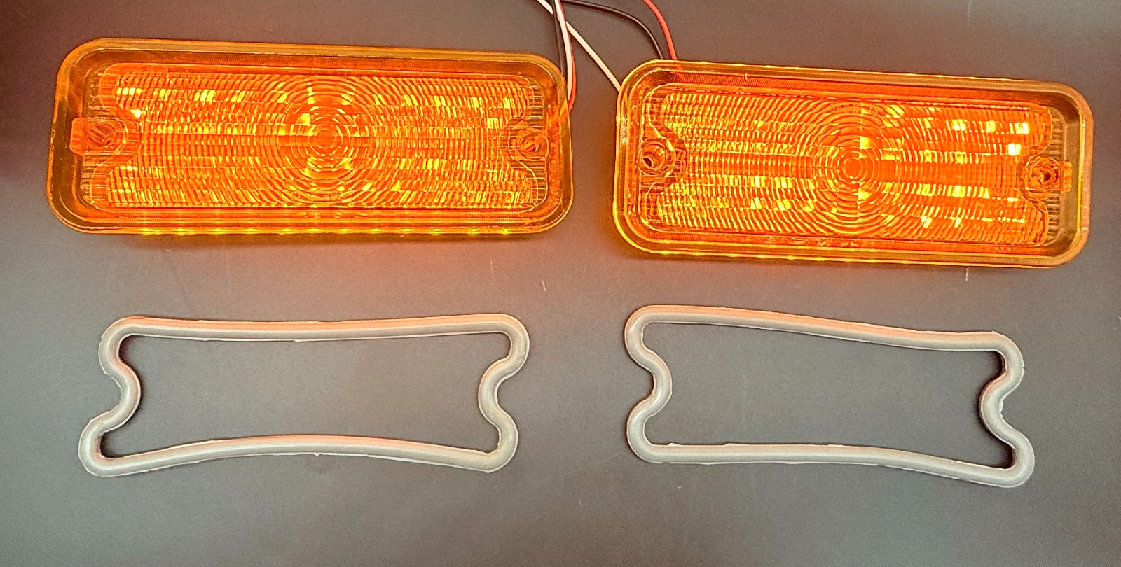 NEW! Free Shipping 1973-80 Chevy GMC Truck Park Lamp AMBER Lens C10 LH RH LED