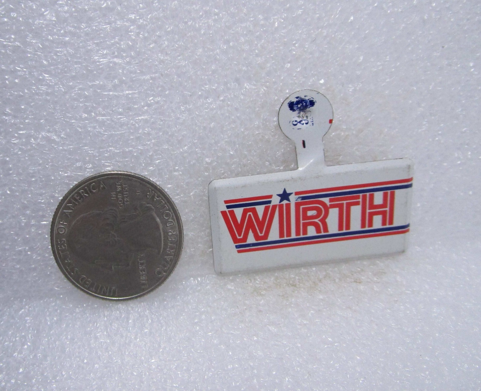 Wirth Political Tab Button Pin