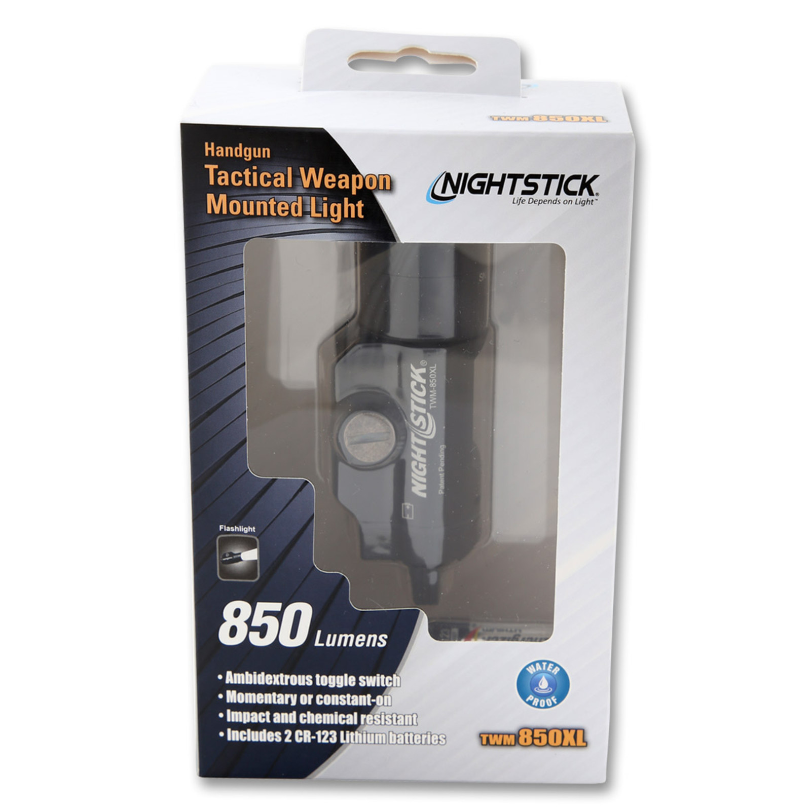 Nightstick Xtreme Tactical Handgun-Mounted Light Black 850 Lumens TWM850XL